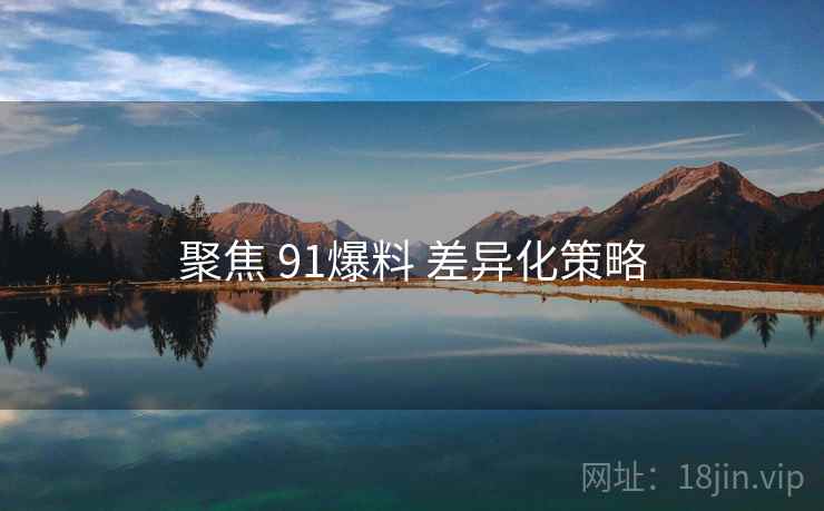 聚焦 91爆料 差异化策略